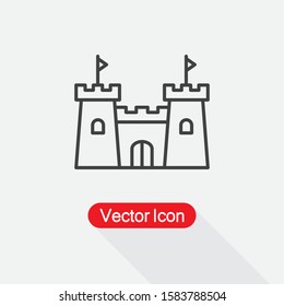 Castle Icon Vector Illustration Eps10
