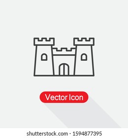 Castle Icon Vector Illustration Eps10