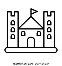 Castle icon vector image. Can also be used for web apps, mobile apps and print media.