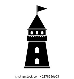 castle icon, castle vector sign symbol