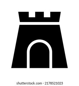 Castle Icon Vector Symbol Design Illustration