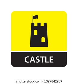 Castle icon for web and mobile