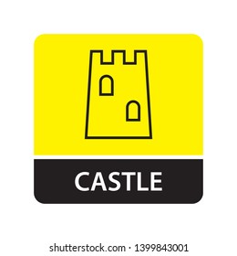 Castle icon for web and mobile