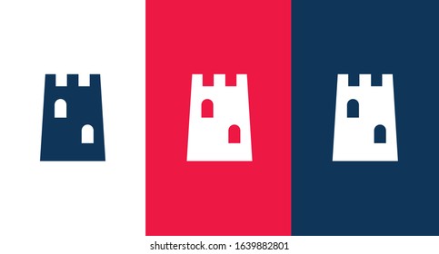 Castle icon for web and mobile