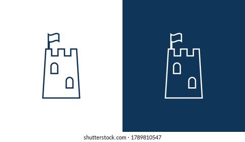 Icono de castillo para web y móvil