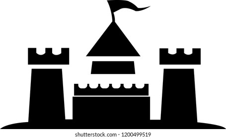 castle icon,black castle icon,vector black castle,castle icon black style