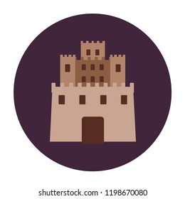Castle icons set