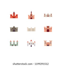 Castle icons set