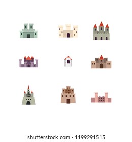 Castle icons set