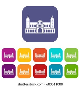 Castle icons set