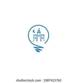 CASTLE idea logo template line art