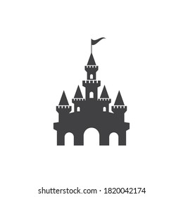 Castle ilustration logo vector  template 