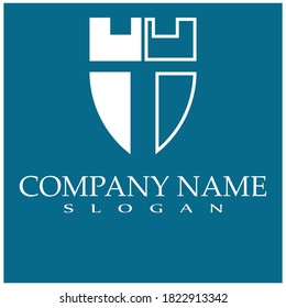 Castle ilustration logo vector template