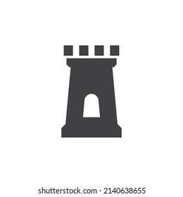 Castle ilustration logo vector template 