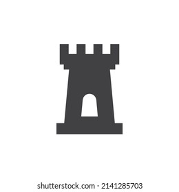 Castle ilustration logo vector template 