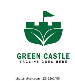 Castle ilustration logo vector template