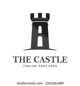 Castle ilustration logo vector template