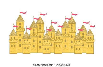 Castle. isolated on white background