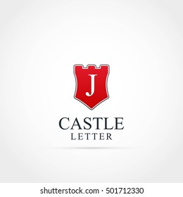 Castle J Letter Logo
