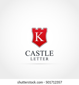 Castle K Letter Logo
