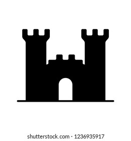 castle, kingdom icon vector