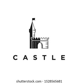 castle , kingdom logo vector