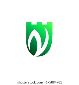 Castle Letter N Logo Template