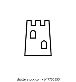 castle line icon illustration isolated vector sign symbol