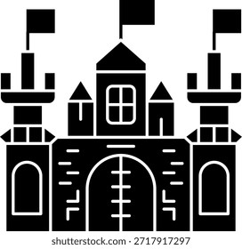 Castle Line vector Icon Design