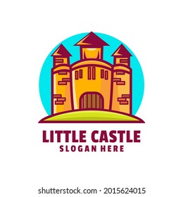 castle little logo design vector