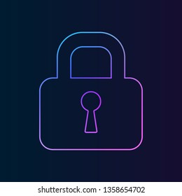 castle, lock, chateau, lock-hospital nolan icon. Simple thin line, outline vector of web, minimalistic icons for UI and UX, website or mobile application
