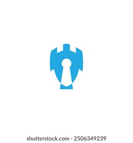 Castle and lock logo design