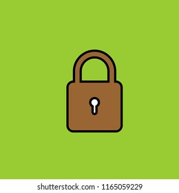 Castle locked vector icon