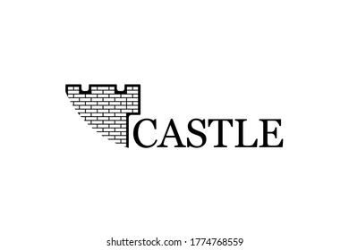 Castle logo. Abstract castle logo template. Castle Tower icon. Vector illustration.