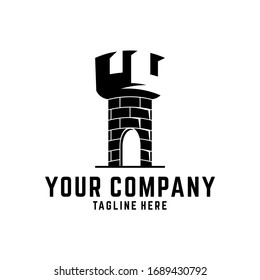 Logo del castillo en color negro