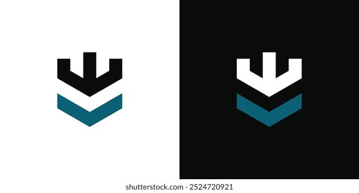 Projeto do logotipo do castelo, fortaleza abstrata. Vetor Premium