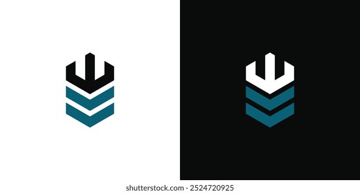 Projeto do logotipo do castelo, fortaleza abstrata. Vetor Premium