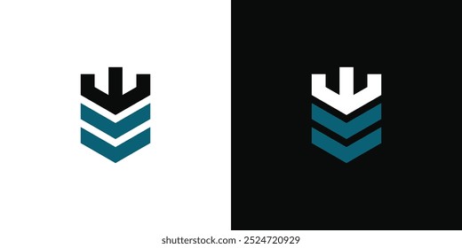 Projeto do logotipo do castelo, fortaleza abstrata. Vetor Premium