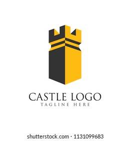 castle logo design, palace logo, fortress logo