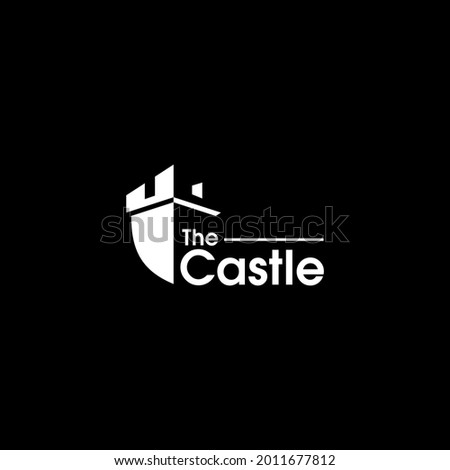 castle logo design, palace logo, fortress logo	