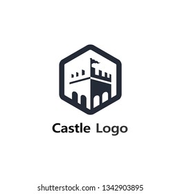 Castle logo design template