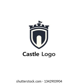 Castle logo design template