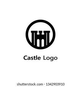 Castle logo design template