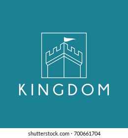 castle logo design template