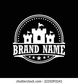 Castle Logo Design Template Inspiration, Vector Illustration.