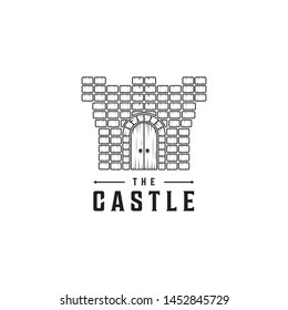Castle logo design template.Kingdom icon design vector