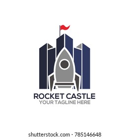 Castle Logo Design Vector