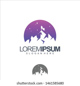 castle logo design vector illustration
