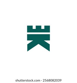 castle logo with graphic elements