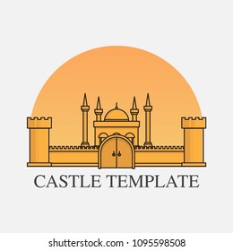 castle logo icon design